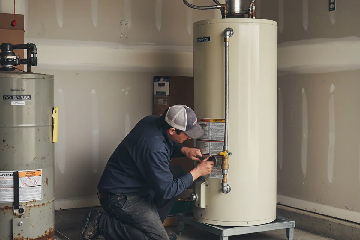 Water heater and shutoff valve replacement in Ryderwood